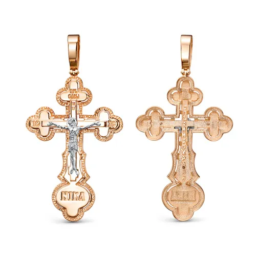 Подвеска крест, Золото 585, 0807714