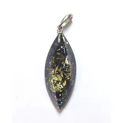 Подвеска фантазийная,  Серебро 925, Янтарь 0421р-п