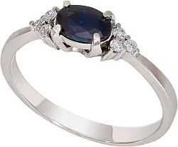 Кольцо Золото 585, Сапфир 269221ю