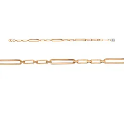 Браслет фантазийный Золото 585 
 , Фианит 7704592/17,5