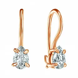 Детские серьги,  Золото 585, Фианит Срг020704НГ/голФ/з585