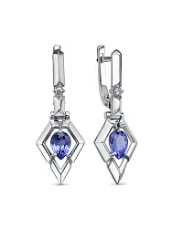 Серьги, Золото 585, Танзанит 94010753-4б