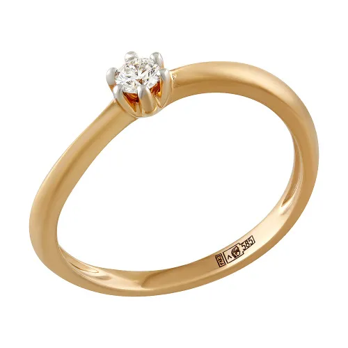 Помолвочное кольцо,  Золото 585, 36-41R01252-F1DD