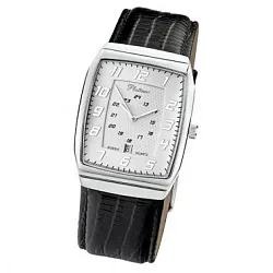 Часы,  Серебро 925, коричневый КЗМ 51300.107