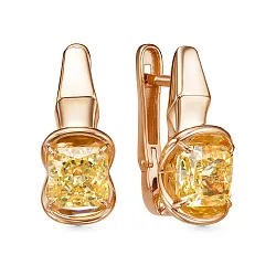 Серьги, Золото 585, Фианит л120611