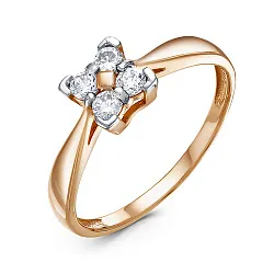 Кольцо Золото 585, Фианит 1433407 1 1 1