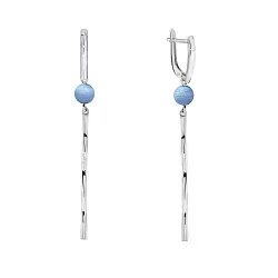 Серьги, Серебро 925, Агат 2340390825-70 Серьги, Серебро 925, Агат 2340390825-70