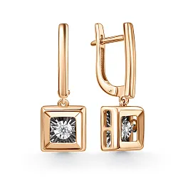 Серьги, Золото 585, Бриллиант 02-11-51128-11-00-1