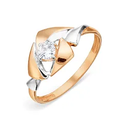 Кольцо Золото 585, Фианит Т142018736