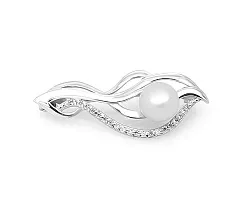  Брошь Серебро 925, Жемчуг 634562