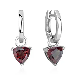 Серьги, Серебро 925, Гранат 2340155535 Серьги, Серебро 925, Гранат 2340155535