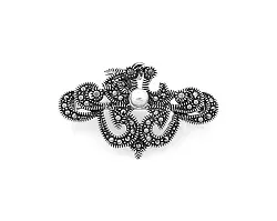  Брошь Серебро 925, Марказит 633590