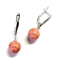 Серьги, Серебро 925, Коралл 4825-1мр-с