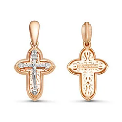 Подвеска крест, Золото 585 080605 Подвеска крест, Золото 585 080605