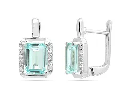 Серьги, Серебро 925, Топаз 645283 Серьги, Серебро 925, Топаз 645283
