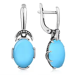Серьги, Серебро 925, Бирюза 2310315082 Серьги, Серебро 925, Бирюза 2310315082