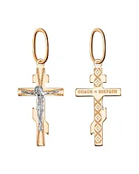 Подвеска крест, Золото 585 102-ИХ-18.07-01 Подвеска крест, Золото 585 102-ИХ-18.07-01