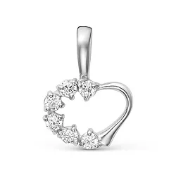 Подвеска фантазийная,  Серебро 925, Фианит Z3-9573