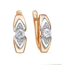 Серьги, Золото 585, Фианит 2260007 1 1 1 Серьги, Золото 585, Фианит 2260007 1 1 1