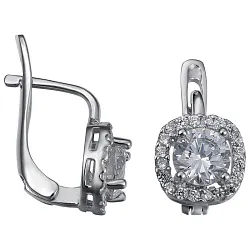 Серьги, Серебро 925, Фианит LLE 254 Серьги, Серебро 925, Фианит LLE 254