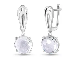 Серьги, Серебро 925, Хрусталь горный 656166 Серьги, Серебро 925, Хрусталь горный 656166