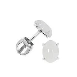 Серьги пусеты-гвоздики, Серебро 925, Агат 2340392320-10 Серьги пусеты-гвоздики, Серебро 925, Агат 2340392320-10