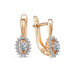Серьги, Золото 585, Фианит 2533107 1 1 1 Серьги, Золото 585, Фианит 2533107 1 1 1