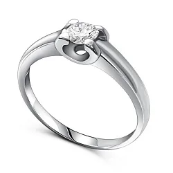 Помолвочное кольцо,  Золото 585, Бриллиант 224421ю