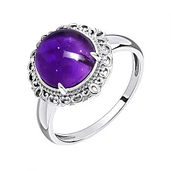 Кольцо Серебро 925, Аметист 1340061994