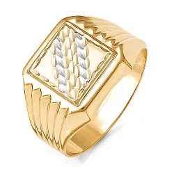 Кольцо мужское (печатка). Золото 585 040129 Кольцо мужское (печатка). Золото 585 040129