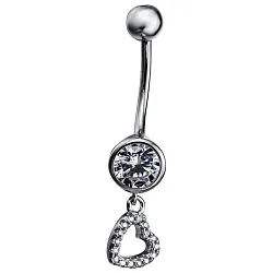 Пирсинг,  Серебро 925, Фианит LLPC 4