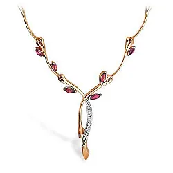 Колье,  Золото 585, Рубин 34050677