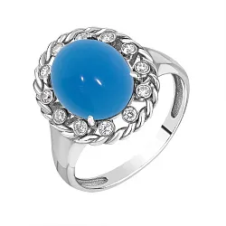 Кольцо Серебро 925, Агат 1340390973л-70 Кольцо Серебро 925, Агат 1340390973л-70