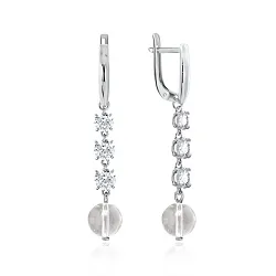 Серьги, Серебро 925, Хрусталь горный 2340521510