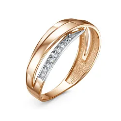 Кольцо Золото 585, Фианит 1107120