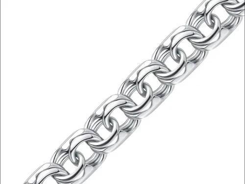 Цепочка Серебро 925, плетение Бисмарк, 1065
