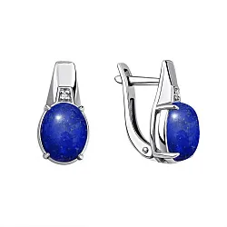 Серьги, Серебро 925, Лазурит 2340471973