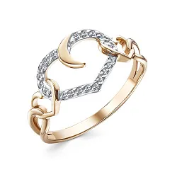 Кольцо Золото 585, Фианит 1643707 1 1 1