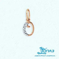 Подвеска буква О,  Золото 585 Т140631652-О