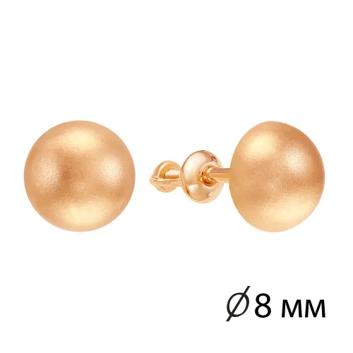 Серьги пусеты-гвоздики, Золото 585, 02-8422