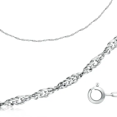 Цепочка Золото 585, плетение Сингапур, НЦ18-028 Цепочка Золото 585, плетение Сингапур, НЦ18-028