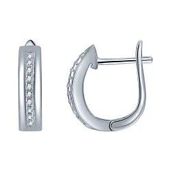 Серьги, Серебро 925, Фианит LLE 553 Серьги, Серебро 925, Фианит LLE 553