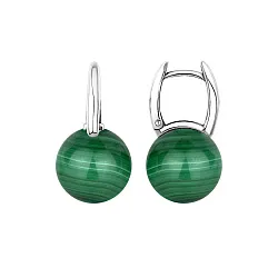 Серьги, Серебро 925, Малахит 2340384318