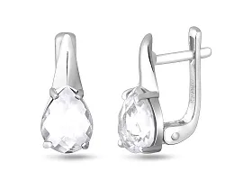 Серьги, Серебро 925, Хрусталь горный 656861 Серьги, Серебро 925, Хрусталь горный 656861