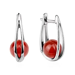 Серьги, Серебро 925, Агат 2340361554