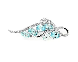  Брошь Серебро 925, Топаз 640781