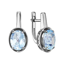 Серьги, Серебро 925, Топаз С622-6558Т Серьги, Серебро 925, Топаз С622-6558Т