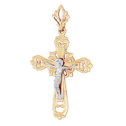 Подвеска крест, Золото 585 Т13006283 Подвеска крест, Золото 585 Т13006283