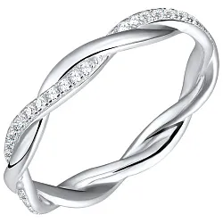 Кольцо Серебро 925, Фианит LLR 616