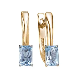 Серьги, Золото 585, Топаз С122-6069Т